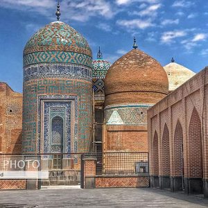بیرون مقبره شیخ صفی در اردبیل